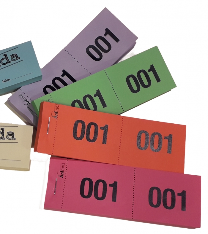 BLOCS RIFA DOBLES / Impremta Anfruns